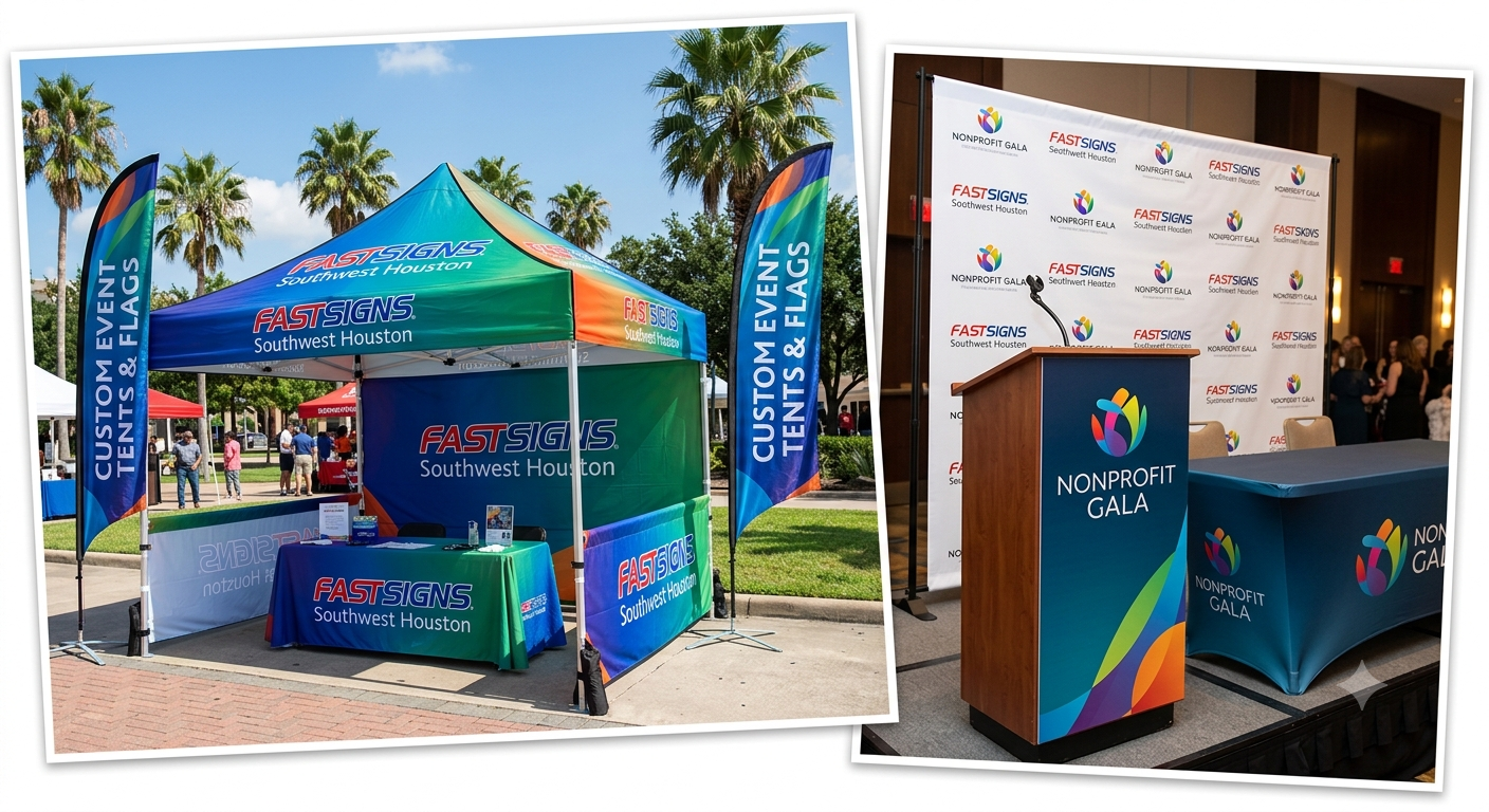 Custom Event Tents and Flags Houston